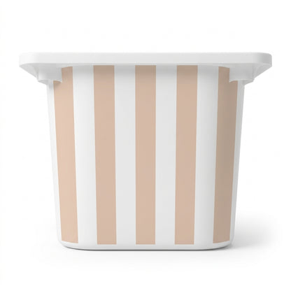 Beež & valge triip – kleebis IKEA TROFAST kastile